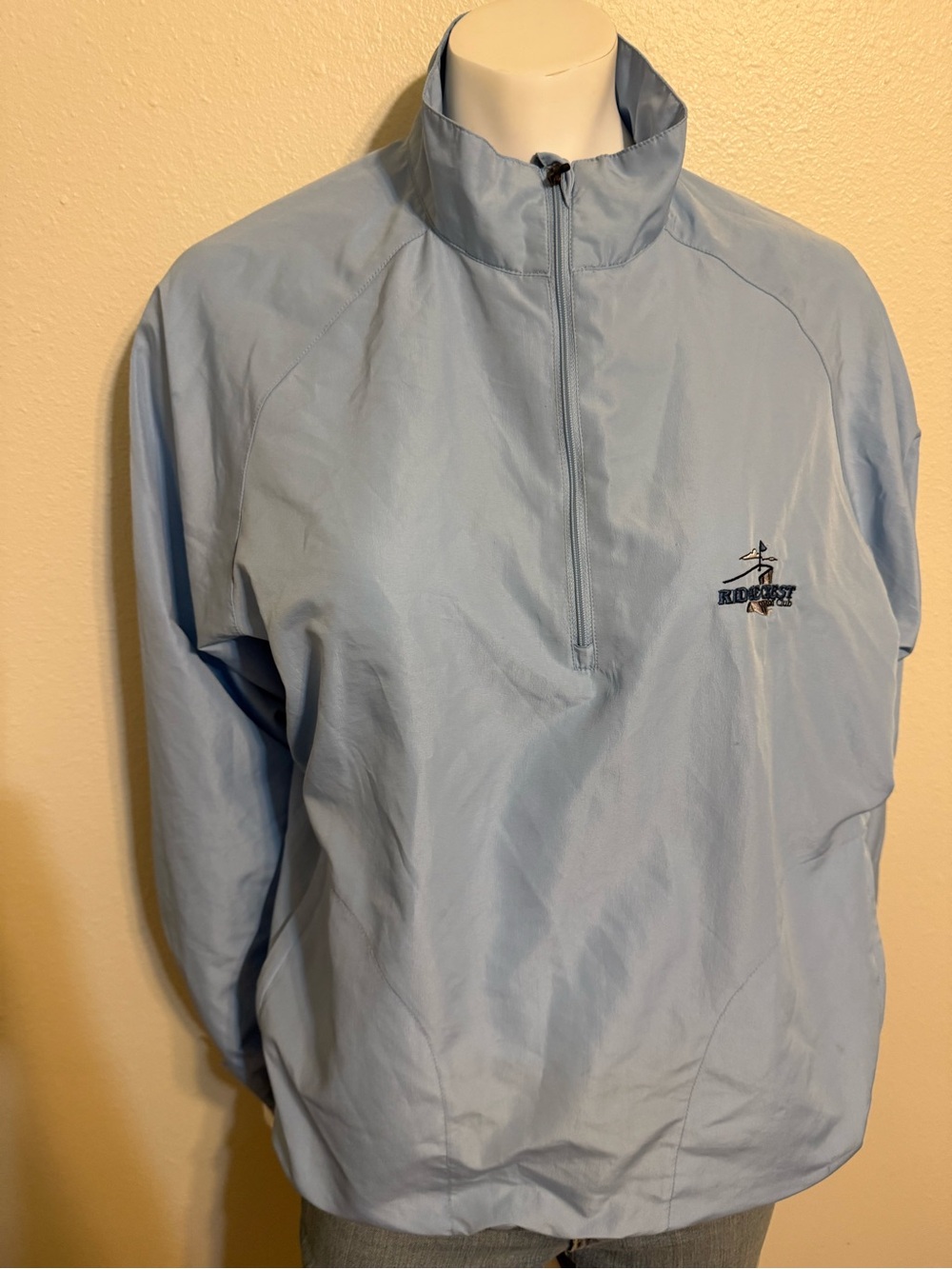 Light Blue Half-Zip Women's Ridgecrest Golf Club Jacket
